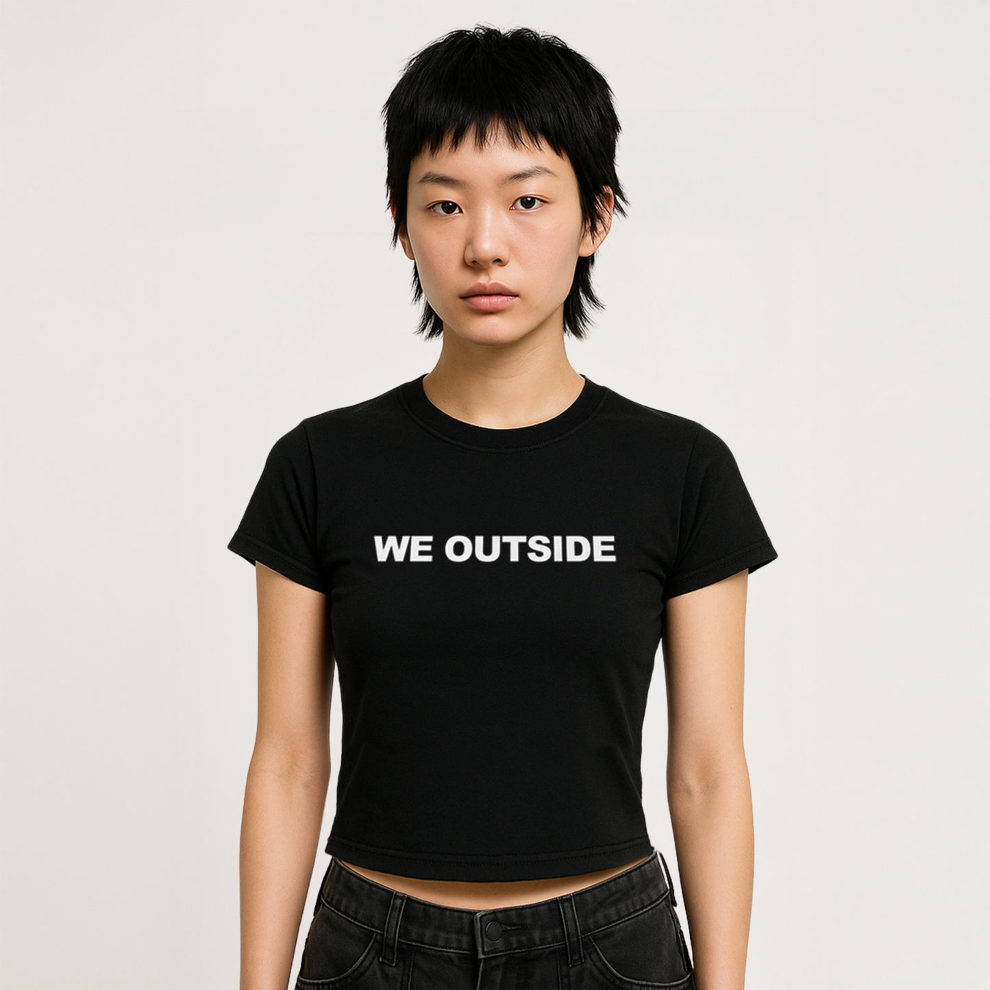The 'WE OUTSIDE' Baby Tee