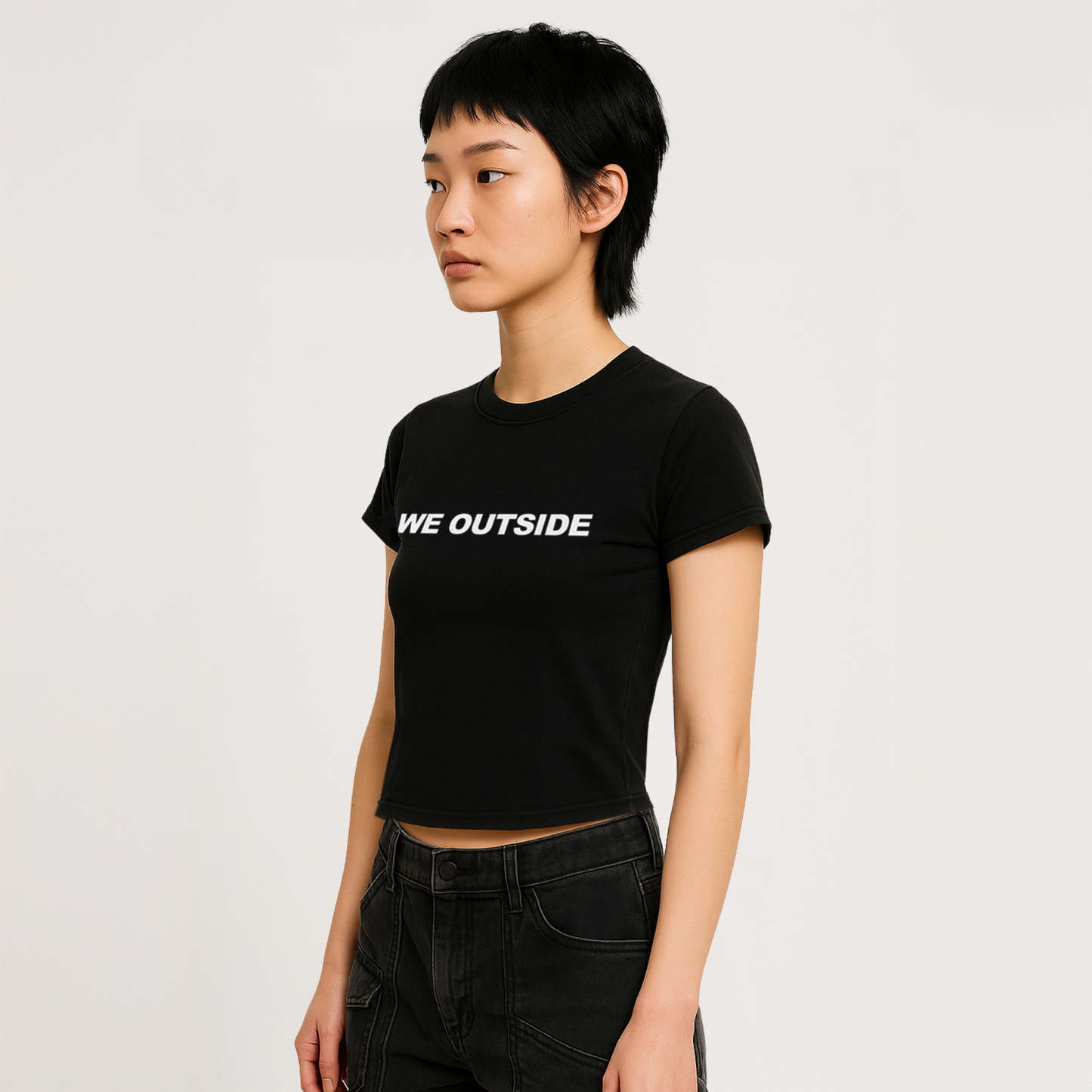 The 'WE OUTSIDE' Baby Tee