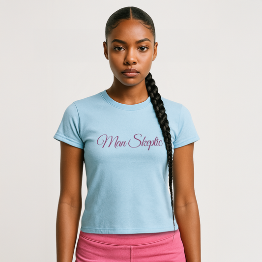 The 'MAN SKEPTIC' Baby Tee