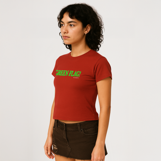 The 'Green Flag but...red flag?' Baby Tee
