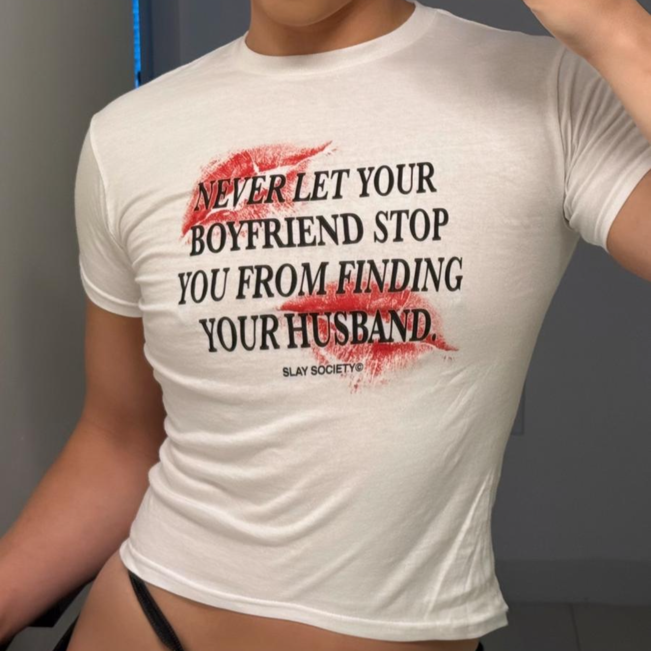 The 'Never Let Your BF Stop You From Finding Your Husband' Baby Tee