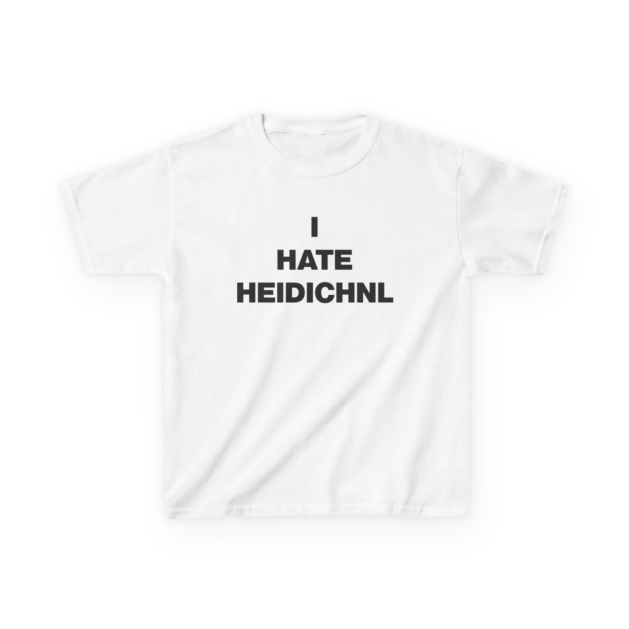 T-shirt court « JE DÉTESTE HEIDICHNL »