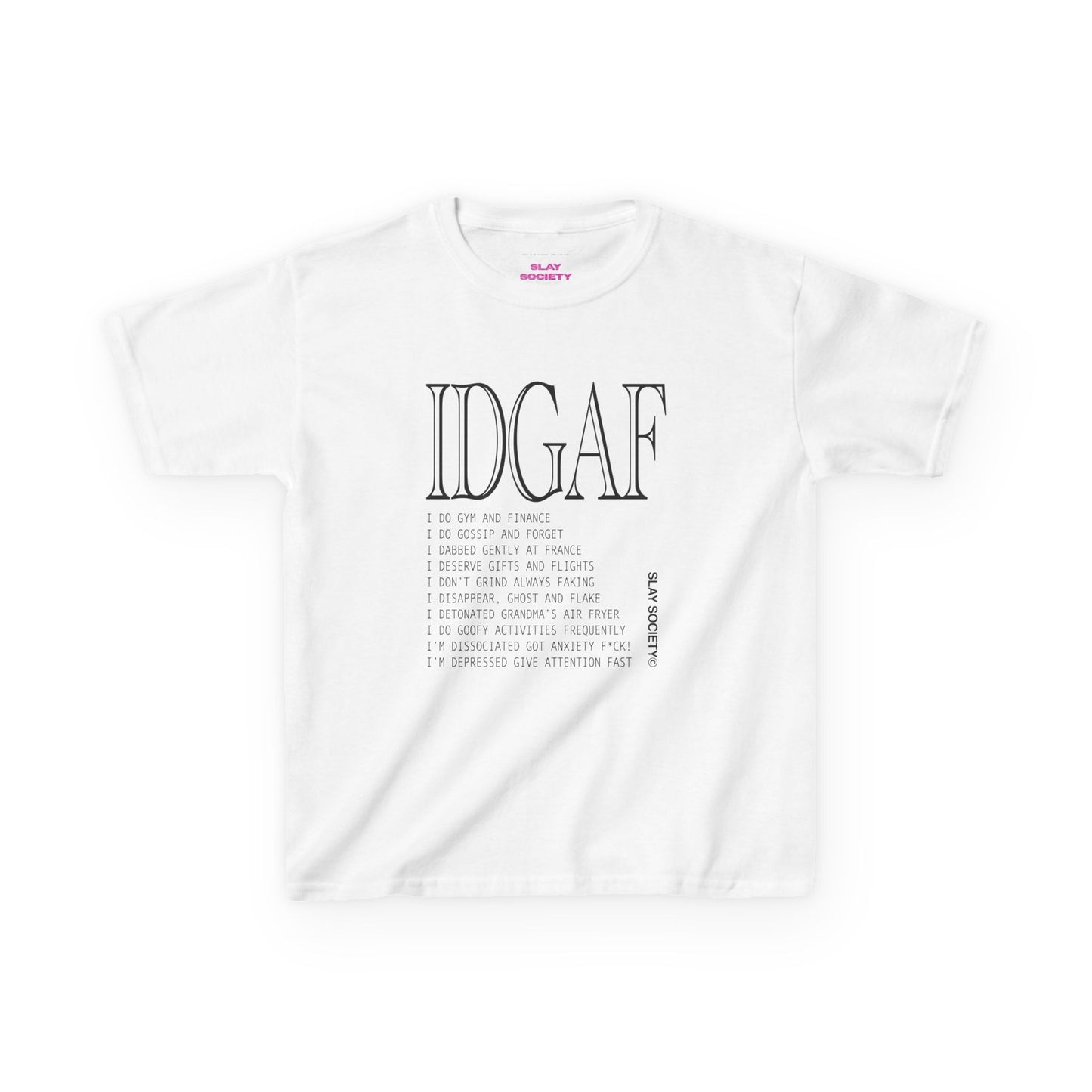 The 'IDGAF' Baby Tee