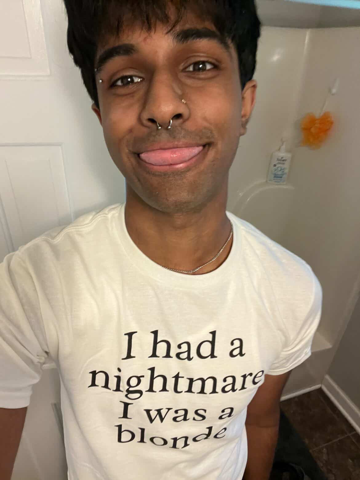 "I Had a Nightmare I Was Blonde” Baby Tee