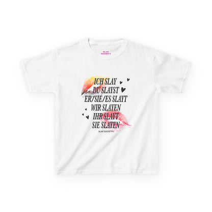 The 'ICH SLAY' German Conjugation Baby Tee