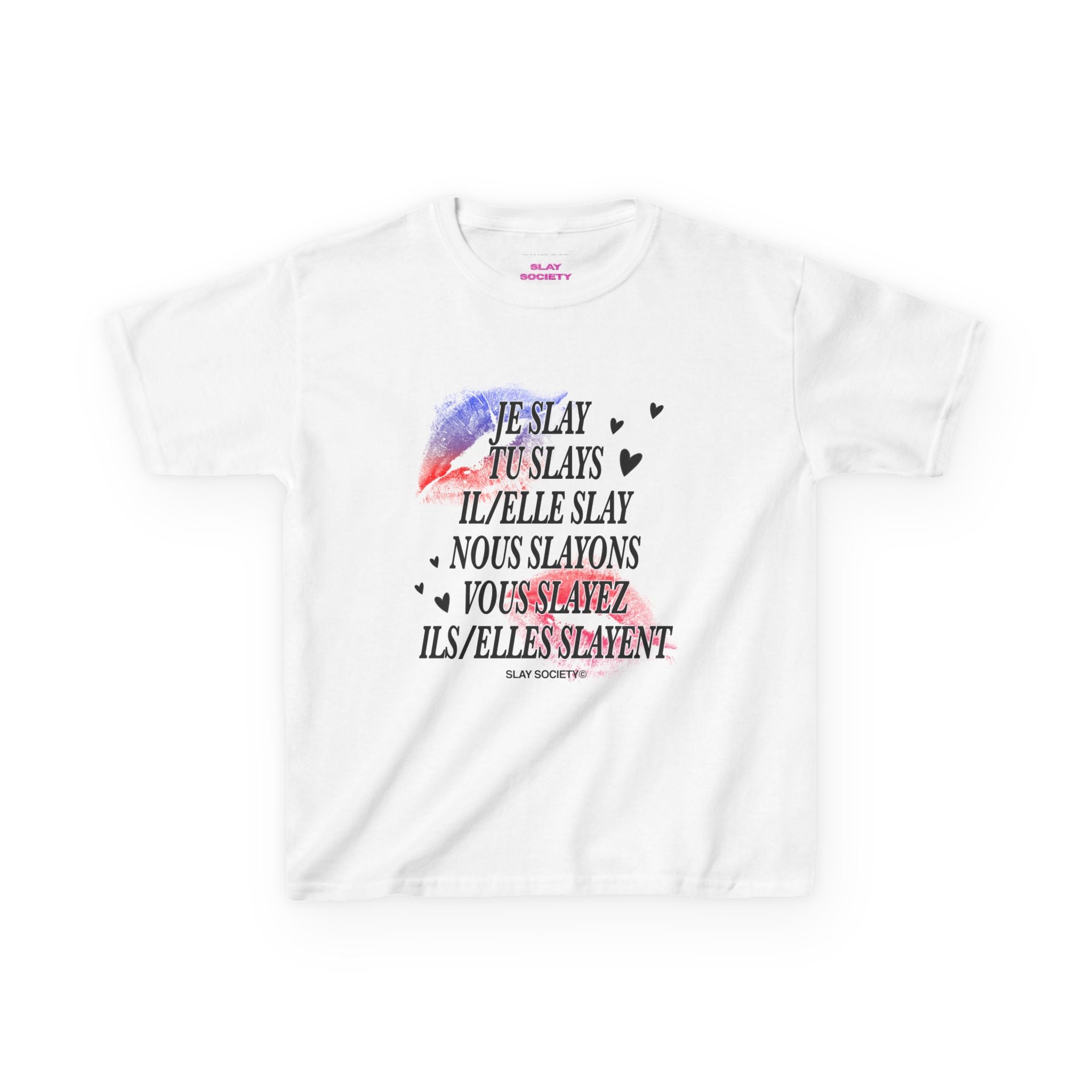 The 'Je Slay' French Baby Tee – SLAY SOCIETY