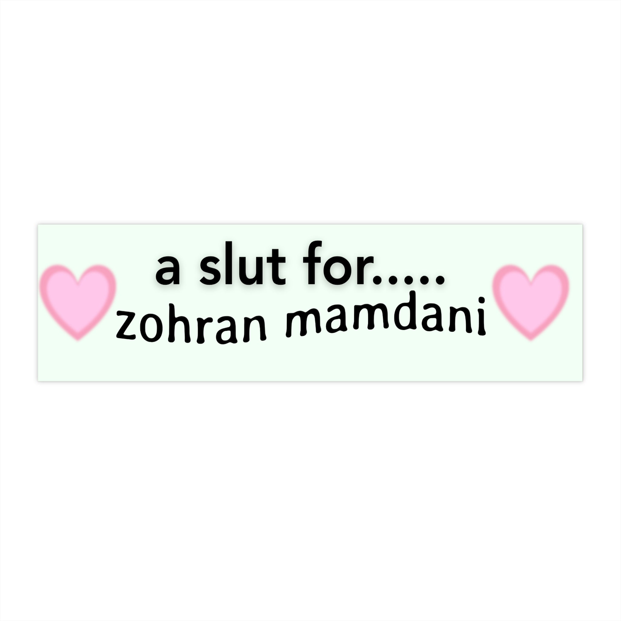 The 'A sl*t for.....' Bumper Sticker