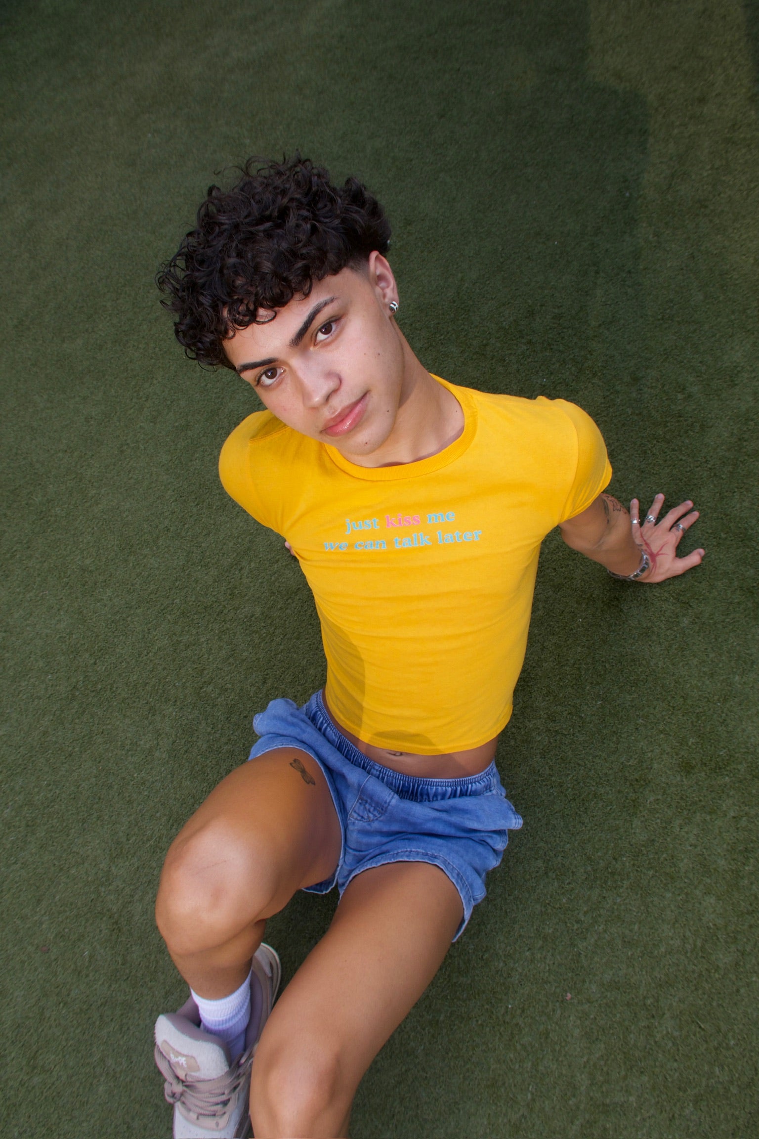 The 'Talk Later' Baby Tee