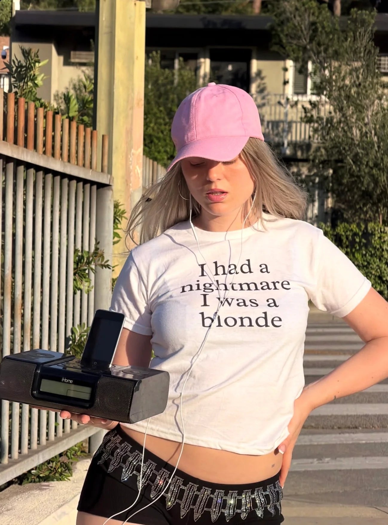 "I Had a Nightmare I Was Blonde” Baby Tee